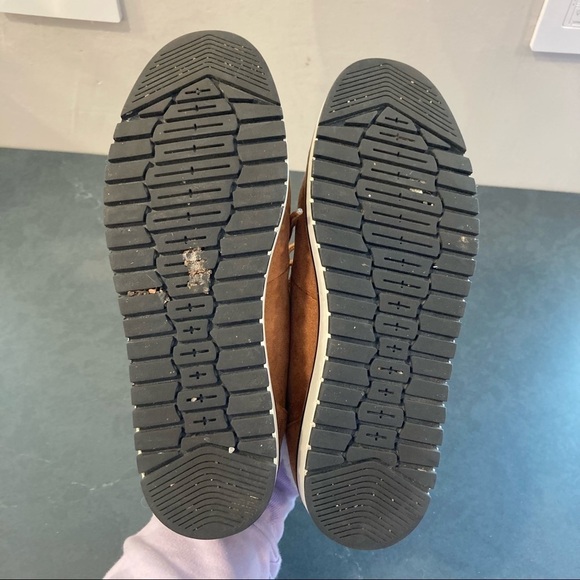 Sonoma sz 7 chestnut faux suede faux fur cuff booties - Picture 12 of 16